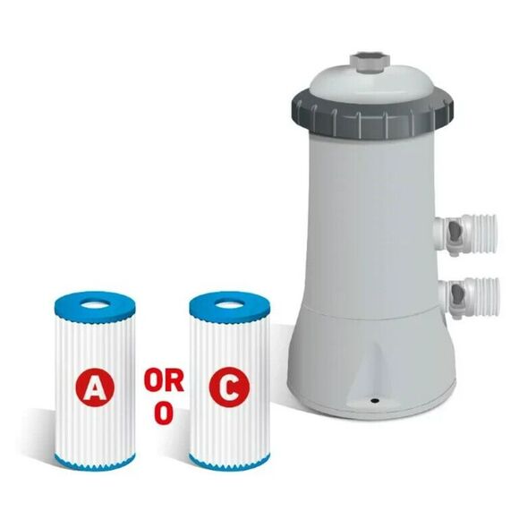 Intex 12' x 30" Metal Frame Above Ground Pool with Filter Pump SHIPS FAST !!! - Picture 4 of 6